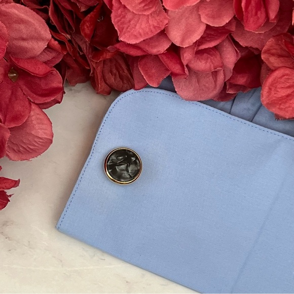 Black Mother of Pearl Cufflinks Tuxedo Studs Formal 8 Pcs Set - Picture 14 of 16